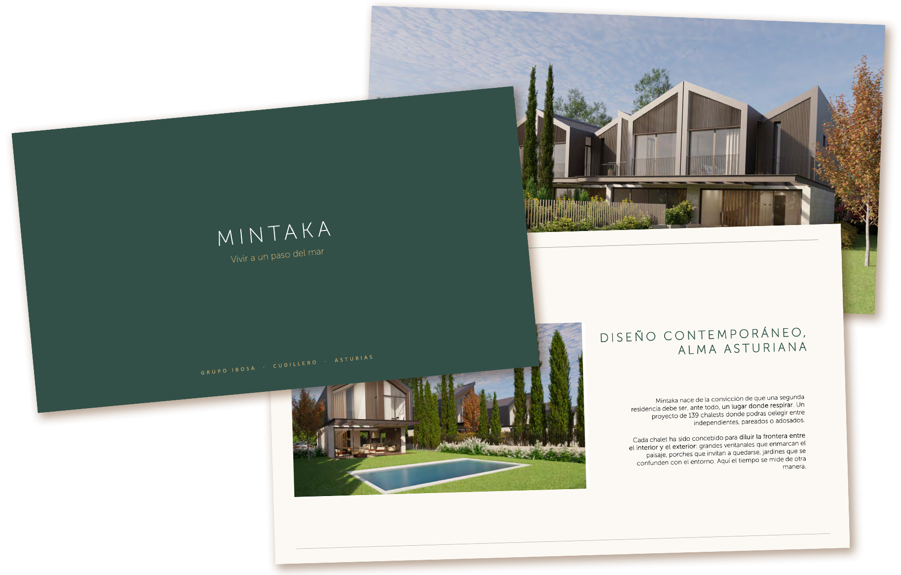 Portada y páginas del dossier de Mintaka