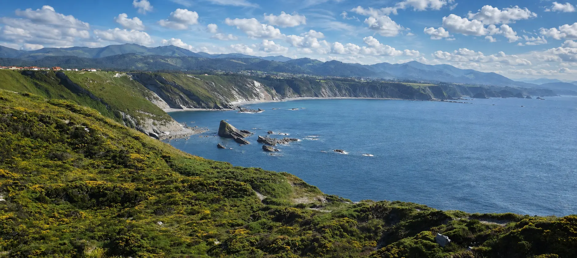 Panorámica de la costa desde Cabo Vidio